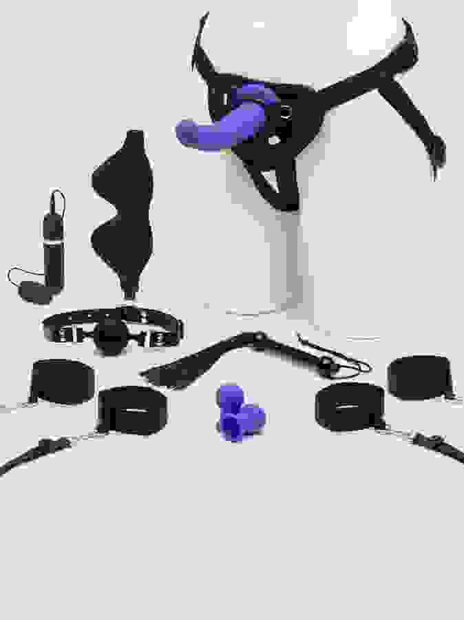Lovehoney Take Control Bondage Kit (10 Piece), Black, hi-res